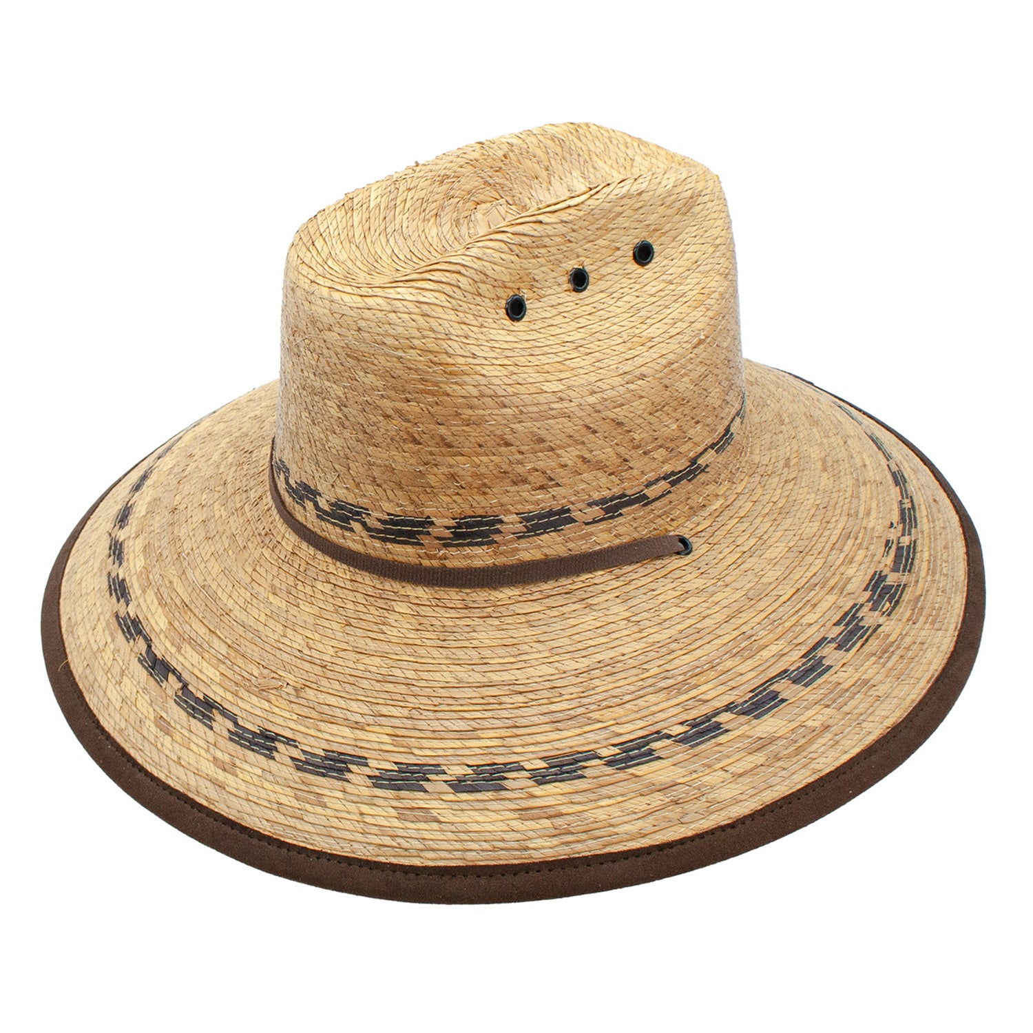 Alejandro Palm Leaf Wide Brim Sun Lifeguard Hat Doba Default
